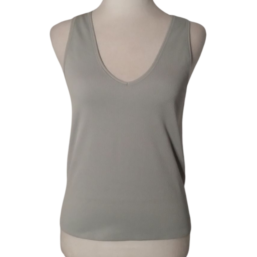 Athleta Sage Green Seamless Aurora Ribbed Tank Camisole Size Large